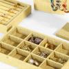 FURUIM2024M Jewelry Rack Jewelry Organizer Tray Stackable Jewelry Tray Organizer, 12 Grids High-Capacity Jewelry Storage Display Tray Earring Organizer for Necklace Ring Jewelry Hanger view 3
