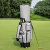 Golf Bag, Independent Hot and Cold Constant Temperature Bag, Durable Golf Bag with Rainhood, Flat Push Universal Four-Wheel Drive(Black) view 3