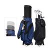 Golf Bag, Portable Golf Stand Bag for Men & Women, Retractable Golf Club Cart Bag with Wheels, Easy to Carry(Black) view 4