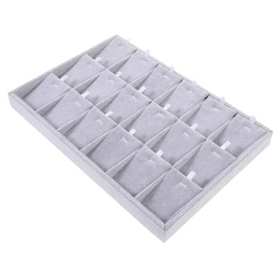 GAROZATION 1pc Multi-function Jewelry Storage Tray Compartments for Necklaces and Earrings Soft Organizer for Home Display and Elegant Jewelry Storage