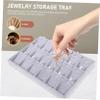 GAROZATION 1pc Multi-function Jewelry Storage Tray Compartments for Necklaces and Earrings Soft Organizer for Home Display and Elegant Jewelry Storage view 4