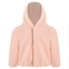 Freebily Girls Boys and Toddlers Button Up Polar Fleece Jacket Sherpa Hooded Outerwear Fall Winter Coat for Kids Pink 7-8 Years view 1