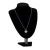 AIWENXI Pet Cremation Memorial Mini Urns Necklaces for Men Women Dog Paws Print Hollow Ash Pendant Stainless Steel Cremation Jewelry Keepsakes Necklaces view 4