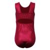 BAOHULU Gymnastics Leotards for Girls Shiny Jewels Kids Athletic Apperal Dance Outfit B199_WineRed_16A view 2