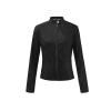Lolvmvchi Deals 2024 Work Jackets For Women Ladies Jackets Women Fashion Coat Jacket Long Sleeve Solid Color Zipper Coat Open Front Short Suit (Black, Xxxxxl) Coats With Hood Warm Lon view 1