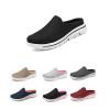 Slip On & Clogs For Womens Mens Light Open Back Shoes Comfort Walking Shoes Breathable Slippers Closed Toe Slides Walking Mules With Indoor Outdoor Anti-Skid Sole For Men And Women (Black and white, Adult, Women, 11.5, Numeric, US Footwear Size Syste view 1