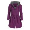 Lolvmvchi Deals 2024 Womens Jackets Plus Size Womens Plus Jackets Women Fashion Coats Zipper Winter Solid Long Sleeve Coat Fly Hooded Plus Thick Cotton Coats (Purple, Xxxxl) Coats With Hood Wa view 1