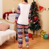 BTSEURY Pajamas for Women Men Kids, Long Sleeves Pajamas, Christmas Pajamas, Deer Head Printing Round Collar Long Sleeves Family Matching Sleepwear (WOMEN XL) view 3