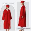 MyGradDay Unisex Matte Graduation Cap and Gown 2025 & 2026 Set with Tassel Honor Cord Graduation Stoles view 2