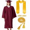 MyGradDay Unisex Matte Graduation Cap and Gown 2025 & 2026 Set with Tassel Honor Cord Graduation Stoles view 1