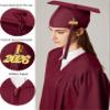 MyGradDay Unisex Matte Graduation Cap and Gown 2025 & 2026 Set with Tassel Honor Cord Graduation Stoles view 3