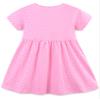 Hongshilian Toddler Girl Cotton Summer Dress Cartoon Appliques Short Sleeve Casual Clothing(2T,Pink&Lion) view 2