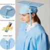MyGradDay Unisex Matte Graduation Cap and Gown 2025 & 2026 Set with Tassel Honor Cord Graduation Stoles view 3