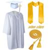 MyGradDay Unisex Matte Graduation Cap and Gown 2025 & 2026 Set with Tassel Honor Cord Graduation Stoles view 1