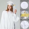 MyGradDay Unisex Matte Graduation Cap and Gown 2025 & 2026 Set with Tassel Honor Cord Graduation Stoles view 3
