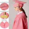 MyGradDay Unisex Matte Graduation Cap and Gown 2025 & 2026 Set with Tassel Honor Cord Graduation Stoles view 3