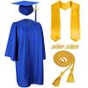 MyGradDay Unisex Matte Graduation Cap and Gown 2025 & 2026 Set with Tassel Honor Cord Graduation Stoles view 1