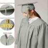 MyGradDay Unisex Matte Graduation Cap and Gown 2025 & 2026 Set with Tassel Honor Cord Graduation Stoles view 3
