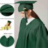 MyGradDay Unisex Matte Graduation Cap and Gown 2025 & 2026 Set with Tassel Honor Cord Graduation Stoles view 3