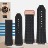 AXPTI FKM Fluorosilicone watchbands For HUBLOT BIG BANG Silicone 25 * 17mm 26 * 19mm Waterproof Men's Watch Strap Chain Watch Rubber Bracelet Wristband(S Black-rosegold,26-19mm) view 3