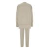 Sweatsuits for Women 2 Piece Outfit Leggings Sets Oversized High Low Sweatshirt and Front Slit Hem Jogger Pants view 4