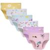 benetia Girls Underwear Size 10 100% Cotton Soft Breathable White Pink Kids Briefs With Cartoon Prints