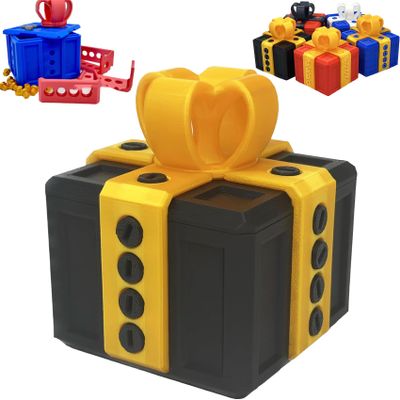 MUHRNULH Annoying Gift Box with Screws 3D Printed Puzzle Gift Box for Christmas, Birthday, Holidays & More (2)