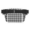 Houndstooth Black print Everywhere Fanny Pack Purse with Adjustable Straps for Casual Travel Hiking Outdoor Sports view 2