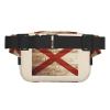 Alabama State Flag on Old Wood Grain Postcard print Fanny Pack Waist Packs with Extender for Men Women, Waist Bag Hip Pack with Zipper Pockets view 2