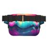 Cool Music sound wave print Fanny Pack Waist Packs with Extender for Men Women, Waist Bag Hip Pack with Zipper Pockets view 2