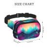 Cool Music sound wave print Fanny Pack Waist Packs with Extender for Men Women, Waist Bag Hip Pack with Zipper Pockets view 3