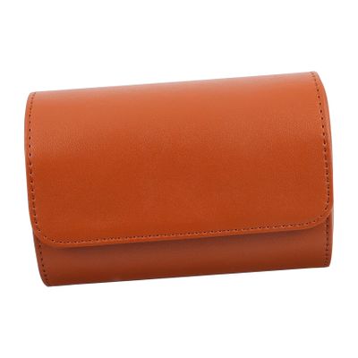 VALICLUD Portable Leather Watch Case Travel Watch Organizer Pu Leather Storage Pouch Compact Design for