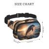 Dolphin print Fanny Pack Waist Packs with Extender for Men Women, Waist Bag Hip Pack with Zipper Pockets view 3