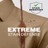 Alimens & Gentle Men's Dark Khaki Dress Shirt Slim Fit Long Sleeve Stain Shield Button Down Shirts Office Travel S view 3