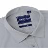 Alimens & Gentle Men's Light Grey Dress Shirt Slim Fit Long Sleeve Stain Shield Button Down Shirts Office Interview XL view 4