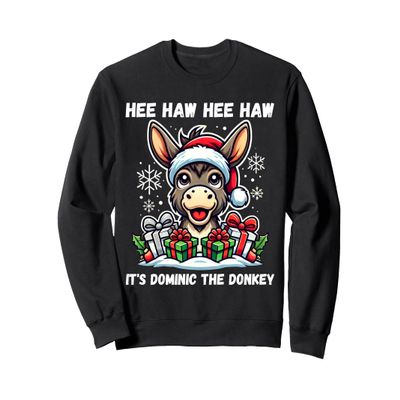 Funny Christmas Italian Christmas Donkey Dominic The Donkey Sweatshirt