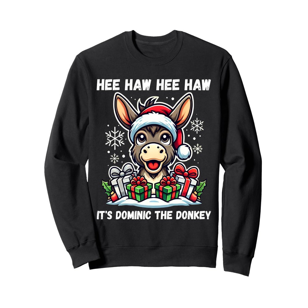 Funny Christmas Italian Christmas Donkey Dominic The Donkey Sweatshirt
