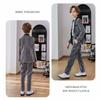 Boys Shiny Tuxedo Suit 2 Pieces Kids Bling Outfit Set Formal Dresses Set for Wedding Gray view 2
