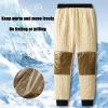 MJFGJSDW Waterproof & Windproof Thermal Pants,Fleece Lined Pants Men,Winter Casual Thick Waterproof Snow Pants for Men(Black Straight,X-Large) view 2