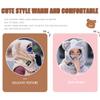 NURCOIOX Cute Women Girl Winter Face Mask, Plush Cat Ears Warm Balaclava Hood, Outdoor Cold Weather Scarf Hat Helmet Covers-L view 3