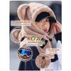 NURCOIOX Cute Women Girl Winter Face Mask, Plush Cat Ears Warm Balaclava Hood, Outdoor Cold Weather Scarf Hat Helmet Covers-L view 4