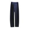 Akklian Women's Fashion Stretch Sweatpants Wide Leg Relaxed Fit Elastic Waist Track Pants Baggy Joggers Pants with Pockets view 4