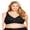 Avenue Women's Basic Cotton Bra - 48 DDD, Black view 1