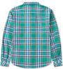 Betusline Girls' Plaid Flannel Shirt, Kids Long Sleeve Button Button Shirts Tops, F Green & Navy #19-10 Years= Tag 160 view 2