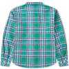 Betusline Girls' Plaid Flannel Shirt, Kids Long Sleeve Button Button Shirts Tops, F Green & Navy #111-12 Years= Tag 180 view 2