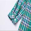 Betusline Girls' Plaid Flannel Shirt, Kids Long Sleeve Button Button Shirts Tops, F Green & Navy #111-12 Years= Tag 180 view 4