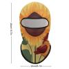 Cartoon Sunflower and Bird Ski Mask Cover Balaclava Full Face Mask Winter Face Cover Cooling Neck Gaiter UV Protection for Men Women Outdoor Sports Motorcycle Riding view 3