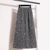 Tsuukuie Glitter Skirts for Women Sequin Long Skirts for Girls Party Dresses Grey view 2