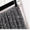 Tsuukuie Glitter Skirts for Women Sequin Long Skirts for Girls Party Dresses Grey view 3