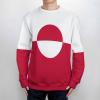 Linkasi Greenland Flag Sweater Long Sleeve Crew Neck Knitted Casual Pullover Sweater S view 2